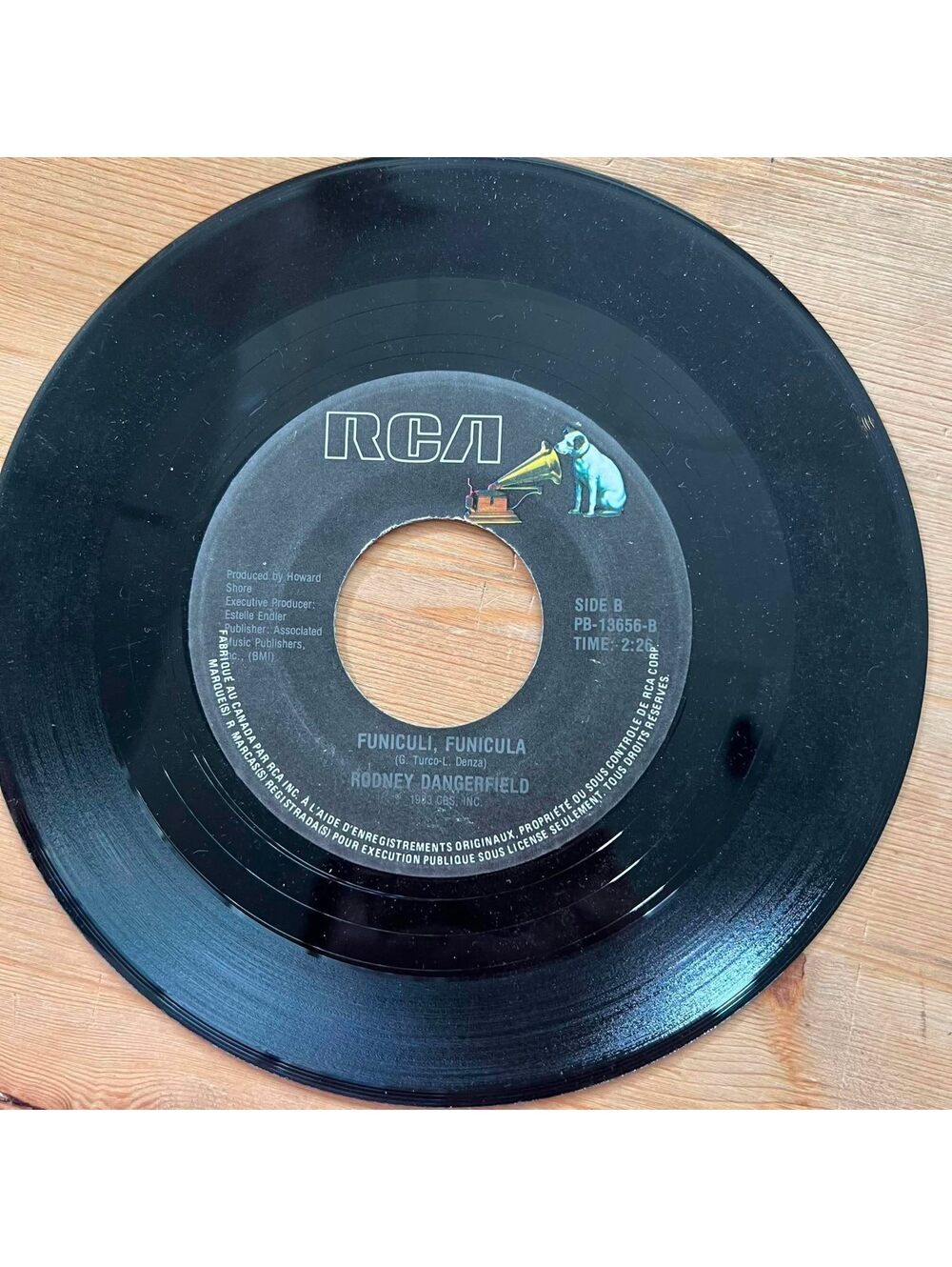 Rodney Dangerfield - Funiculi, Funicula/Rappin' Rodney 45rpm VG+ R08